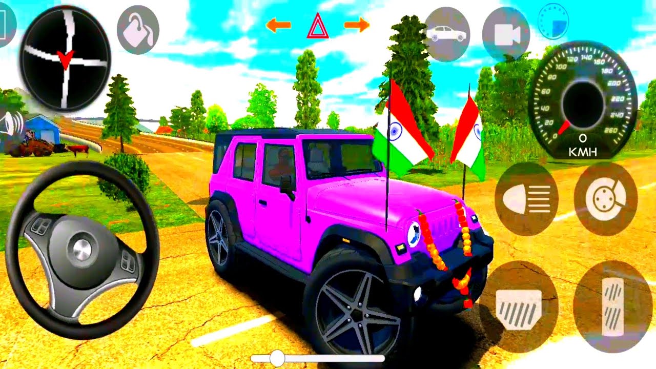 Modified Mahindra😈 Thar Car Games: Indian Cars (Gadi Wala Game) - Car Game Android Gameplay 
