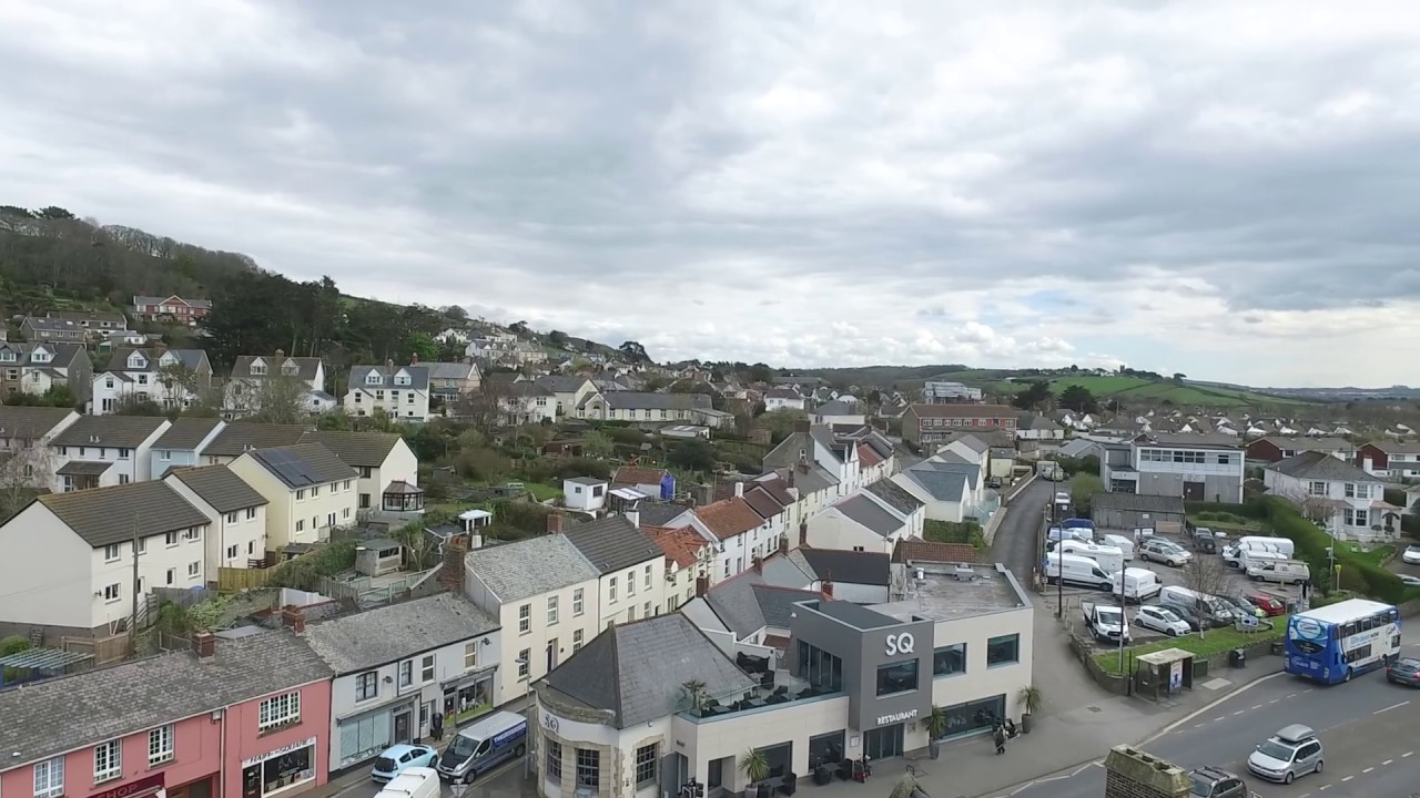 Drone Flying over Braunton North Devon HD
