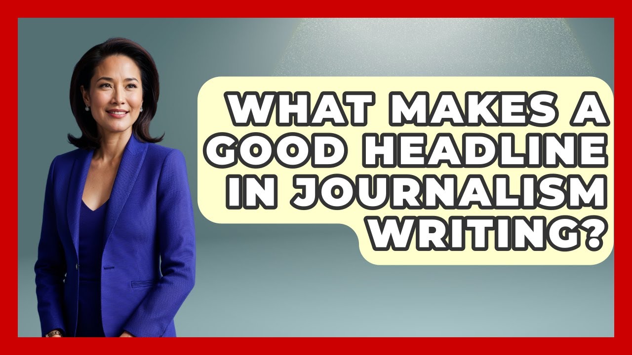 What Makes A Good Headline In Journalism Writing? - Journalism Explained