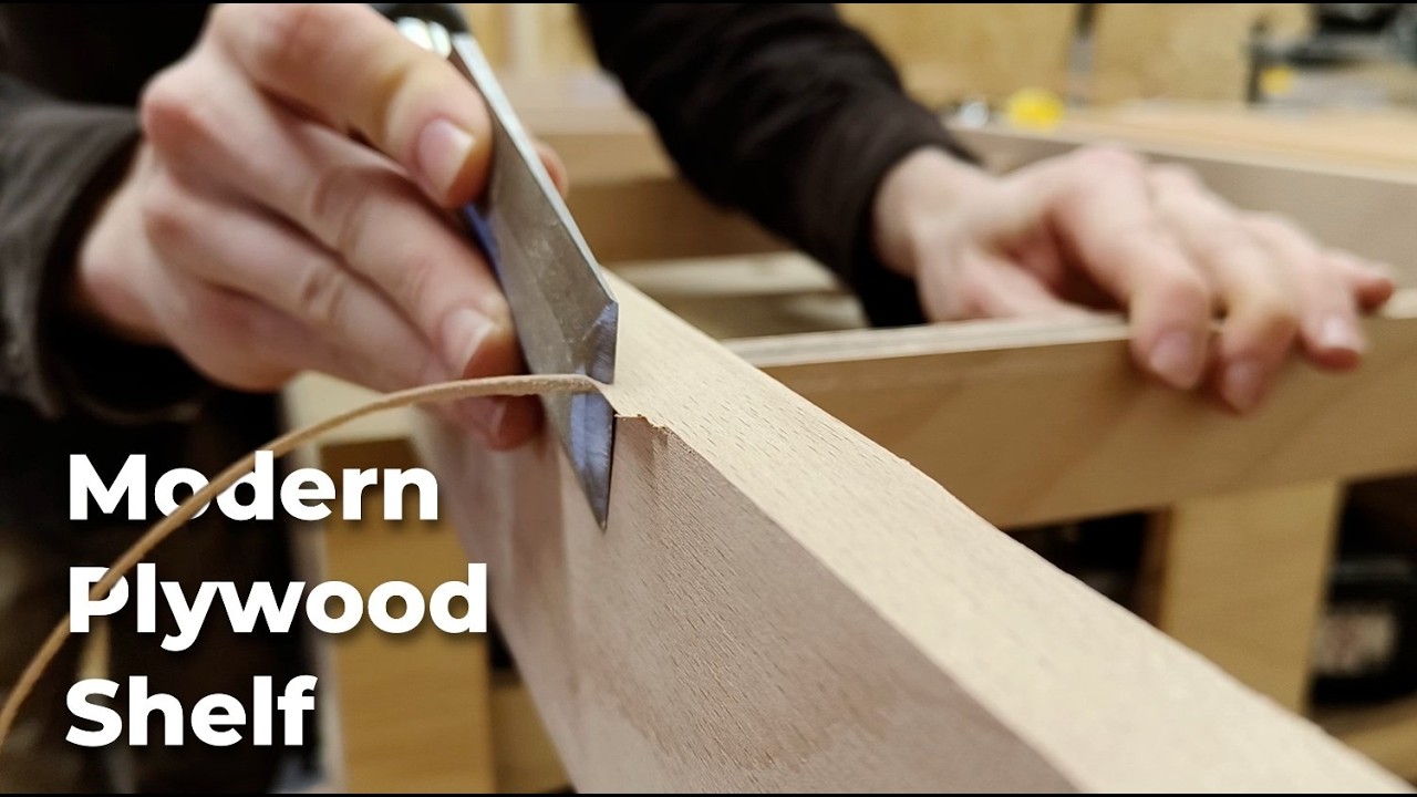 Building a Modern Plywood Shelf from Start to Finish