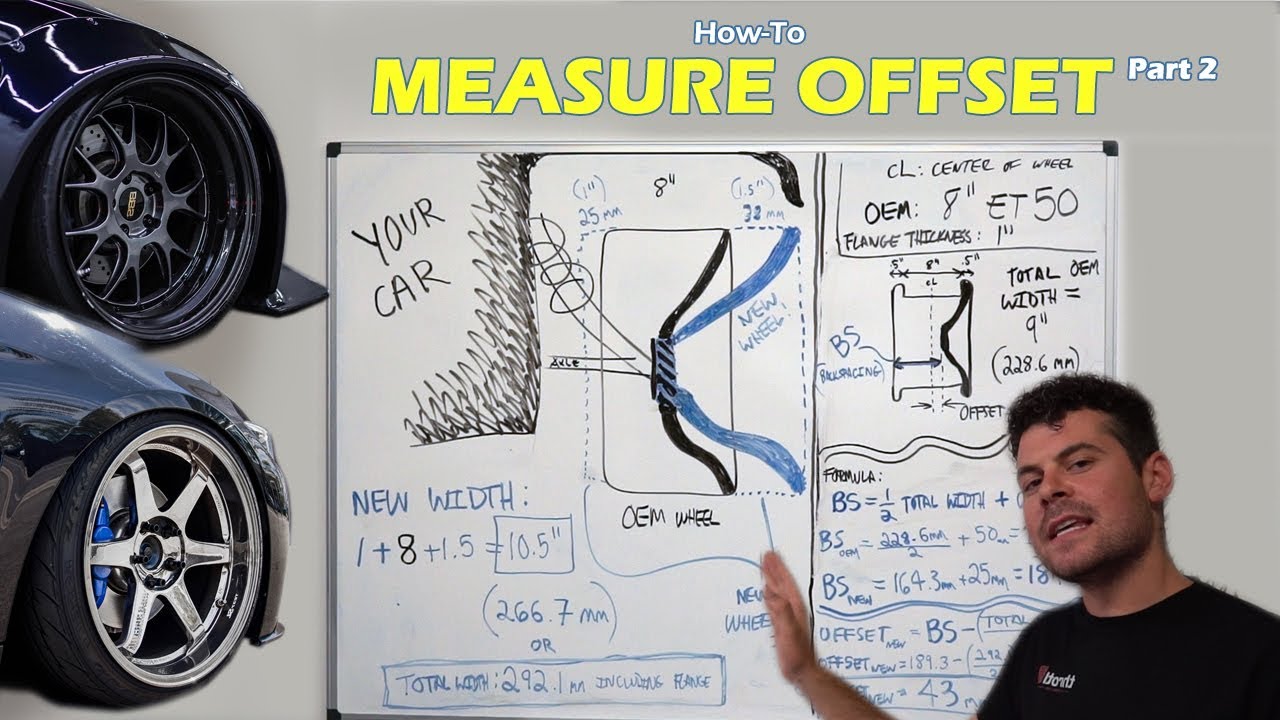HOW TO MEASURE OFFSET AND BACKSPACING! (Part 2)
