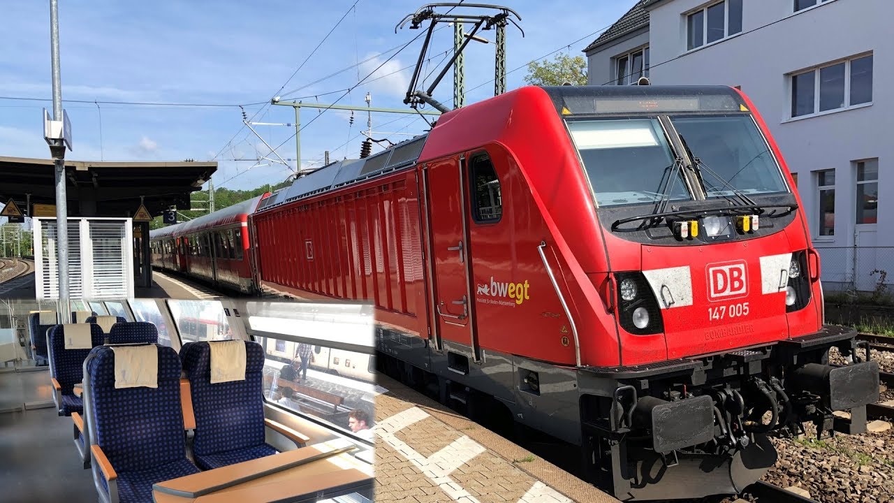 Abschied von DB Regio in Baden-Württemberg: IRE Karlsruhe/ Heidelberg- Stuttgart Hbf BR 147, BR 111