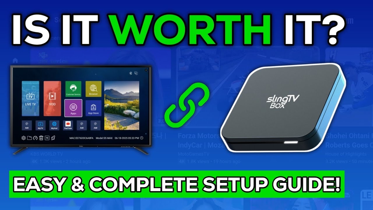 SlingTV Box S5 Max: How to Setup with Your TV! (Unboxing & Review)