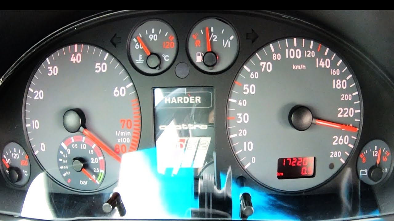 1000HP Audi S2 20V Turbo Acceleration - 5 cyliner in action -