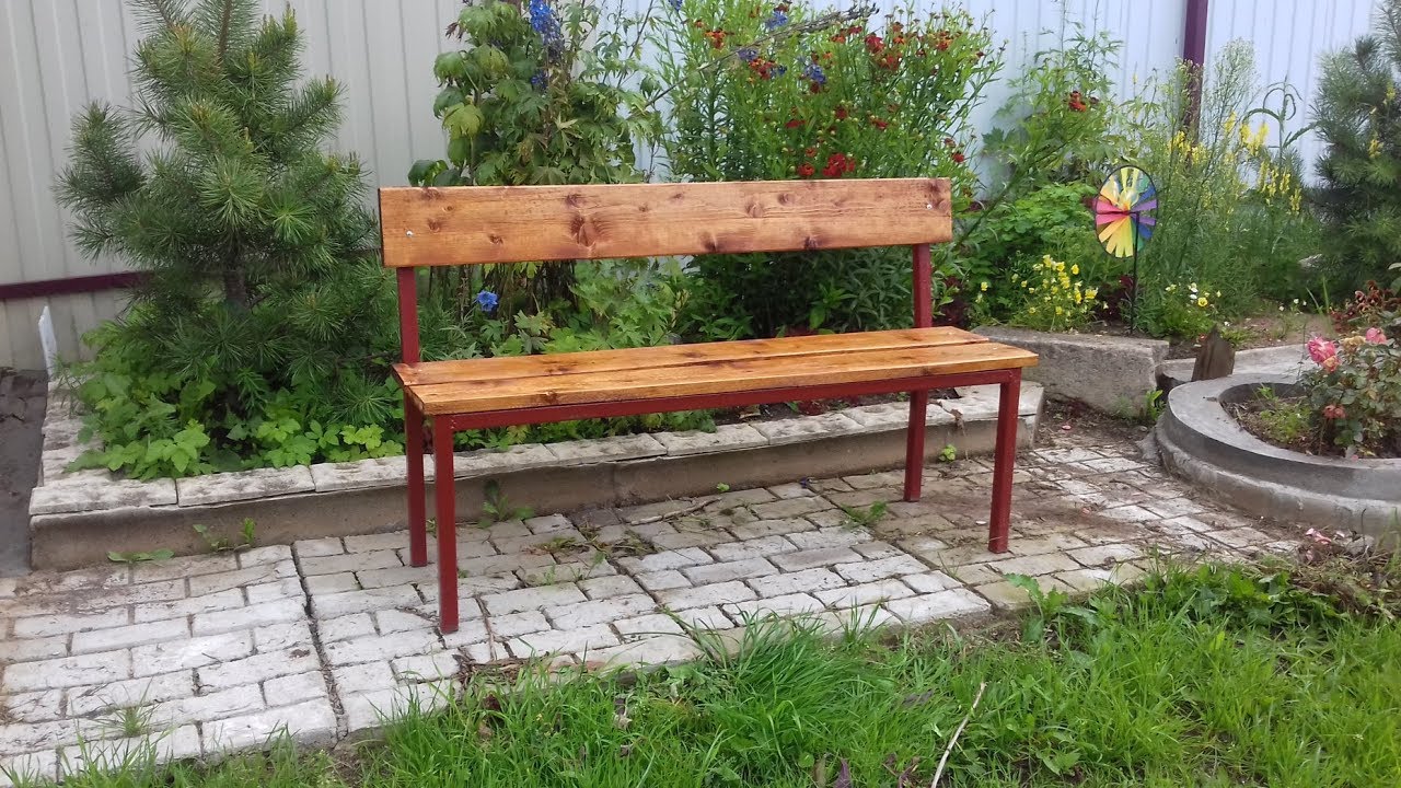 How to make a bench yourself ! СКАМЕЙКА НА ДАЧУ СВОИМИ РУКАМИ !