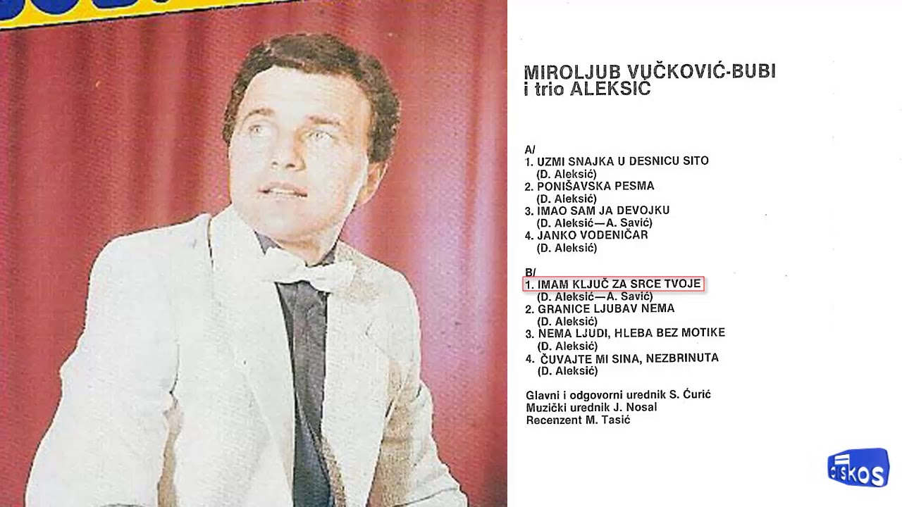 Miroljub Vuckovic Bubi - Imam kljuc za srce tvoje - (Audio 1986)