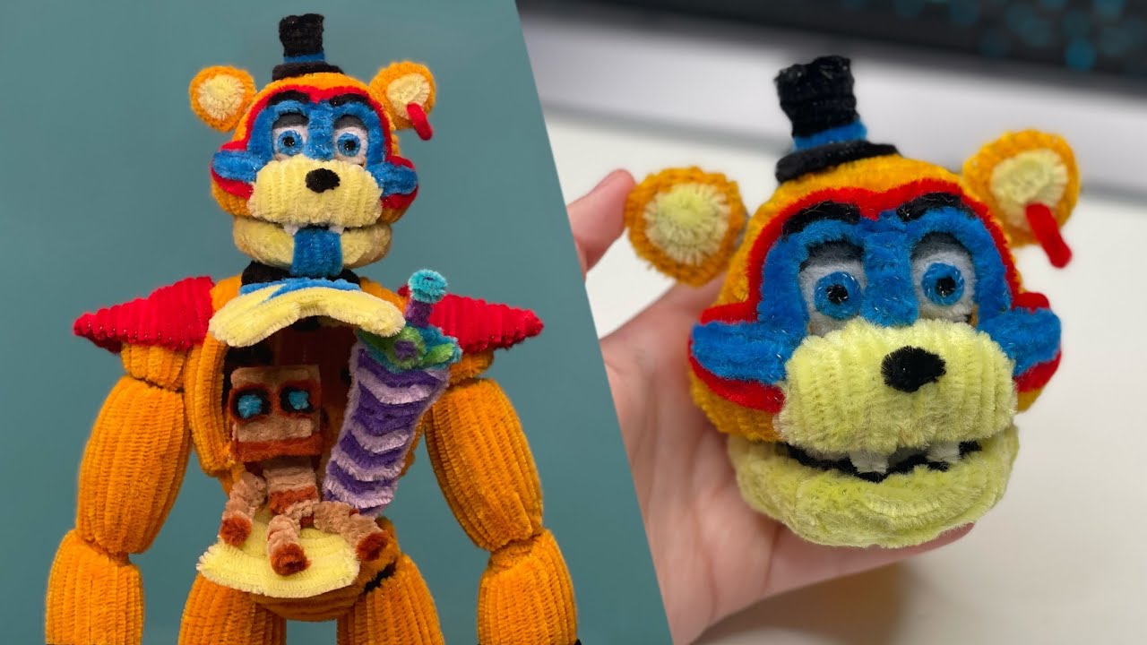 Making Glamrock Freddy With Pipe Cleaners