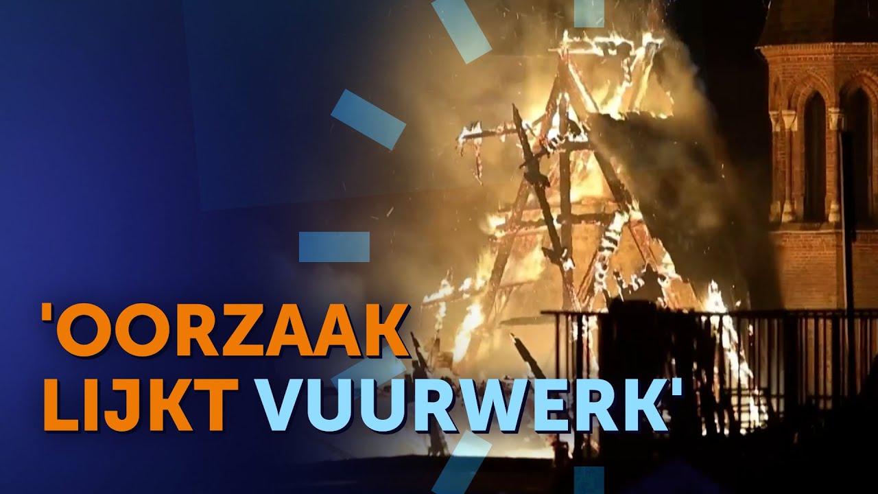 Monumentale Vondelkerk in Amsterdam afgebrand