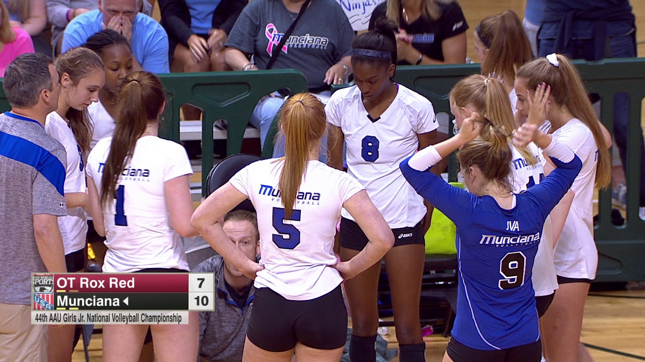 2017 AAU Volleyball Nationals - 16 Open Final (OT Rox Red vs. Asics Munciana Ninjas)