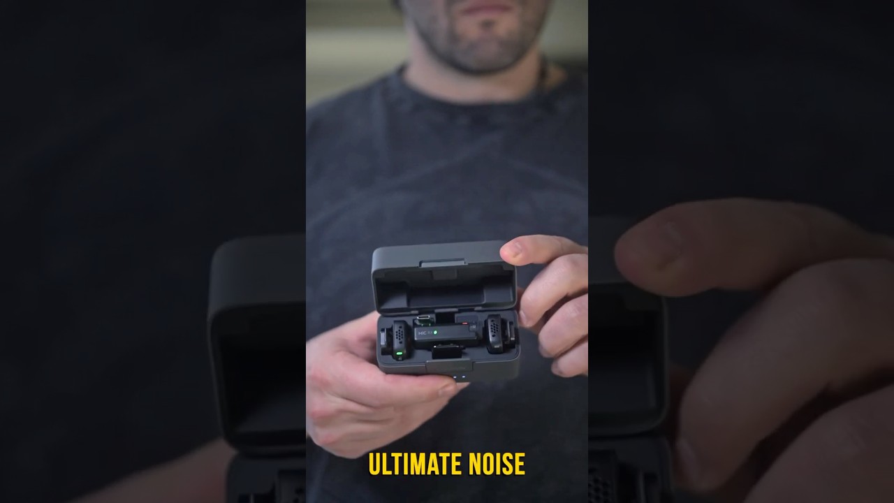 Noise Cancelling on DJI Mic Mini is Amazing!  #tech #filmmaking  #djimic