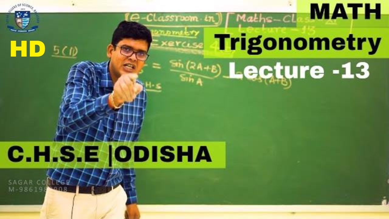 Trigonometry | Lecture -13 | Odisha Board