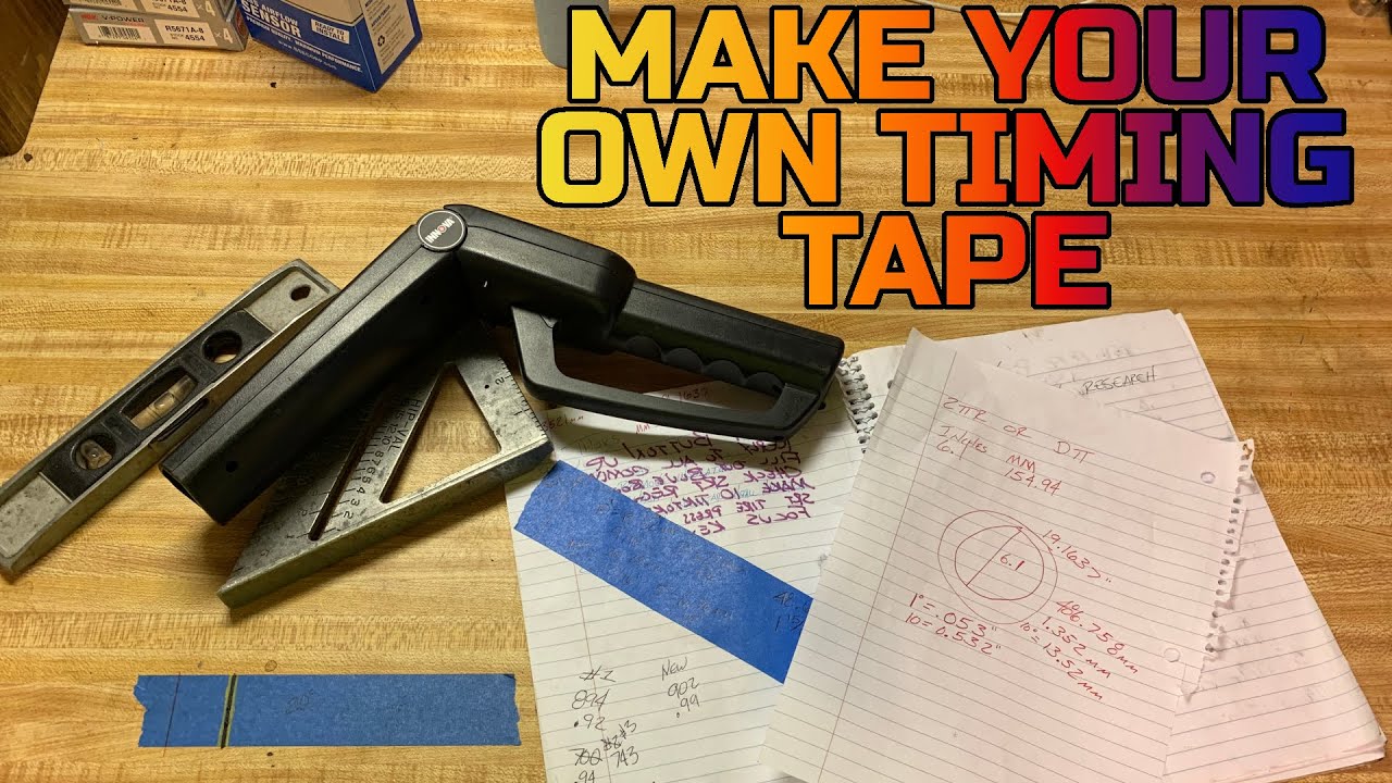 How to make custom automotive timing tape! FULLY EXPLAINED