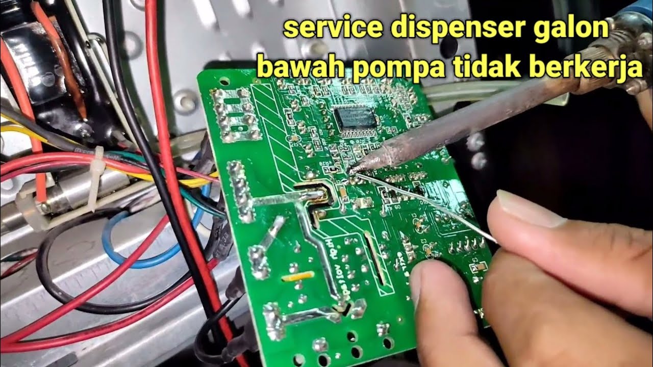 dispenser galon bawah pompa tidak berkerja air tidak keluar. ini penyebabnya