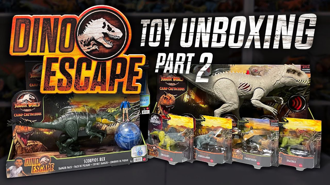 UNBOXING Jurassic World Dino Escape PART 2: 4K Review of NEW 2021 Mattel Toys / collectjurassic.com