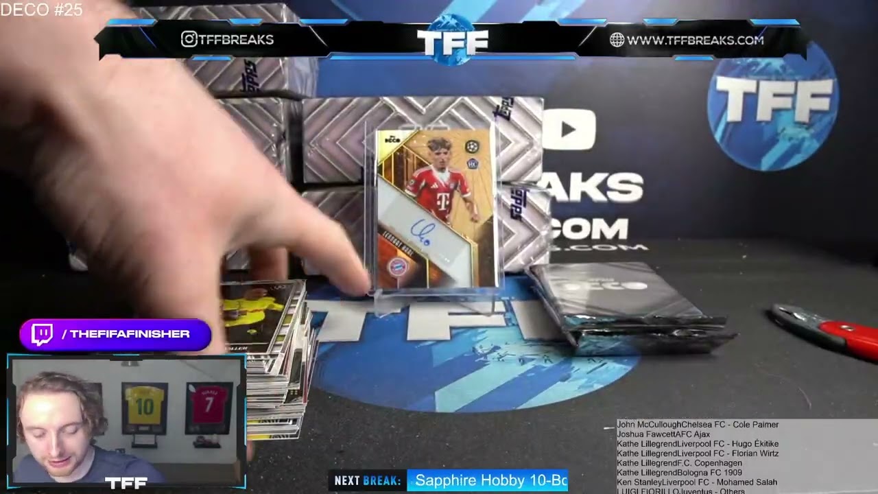 Набор карточек Topps Uefa Club Competitions Deco 2025/26, 10 коробок, PYT/PYP #25