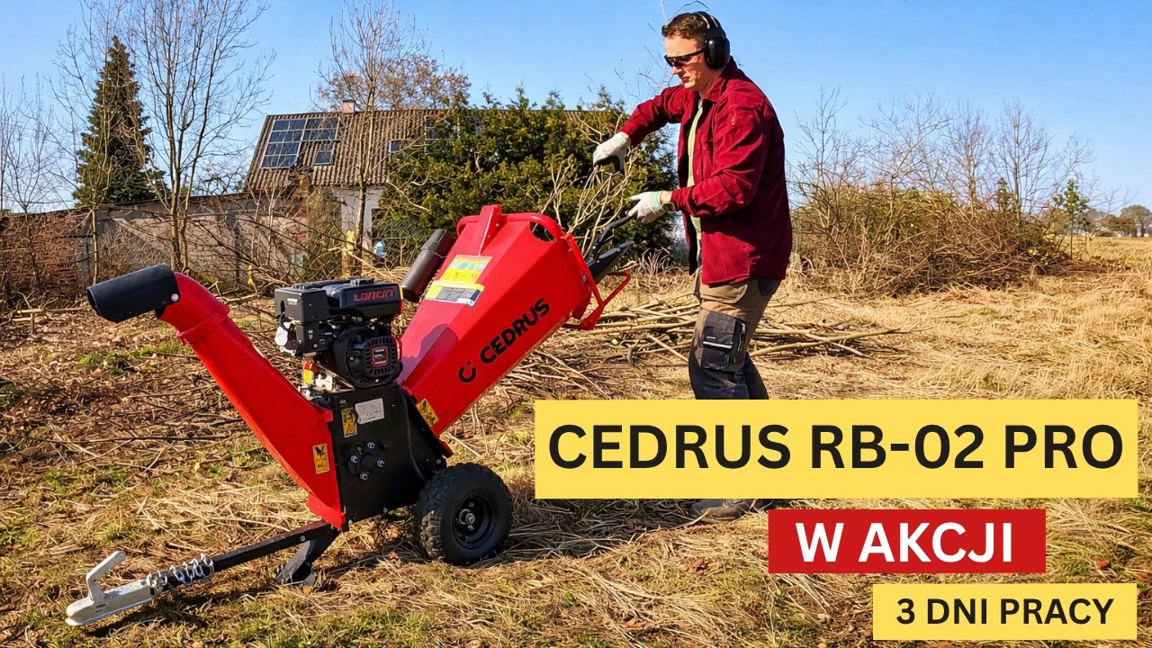Czyszczenie działki z gałęzi &ndash; rębak Cedrus RB-02 w praktyce | 3 dni pracy