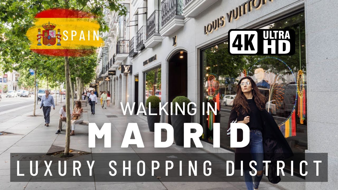 Walking in Madrid 🇪🇸, Shopping District: Serrano Street | Designer Labels | Spain 4k February 2024
