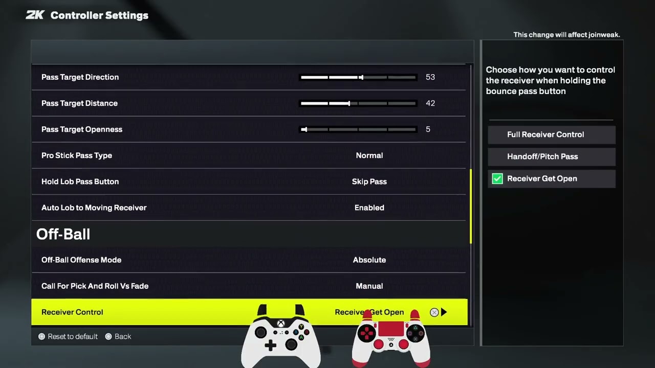 NBA 2K26 How to Change Call for Pick And Roll VS Fade