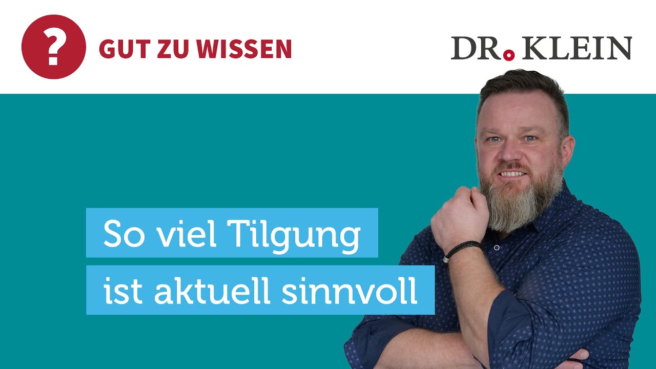 Baukredit: So viel solltet Ihr aktuell tilgen | Tilgung einfach erklärt in 5 Minuten