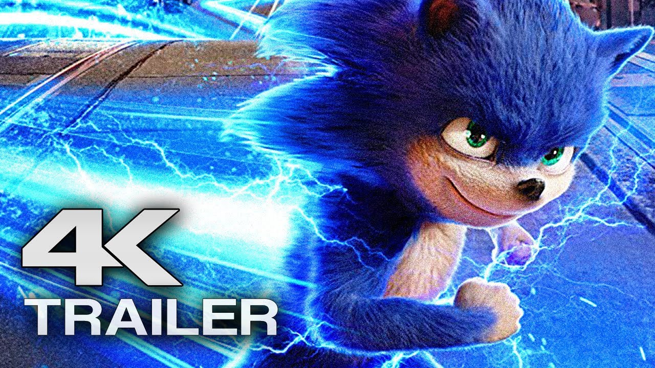 SONIC THE HEDGEHOG Trailer (4K ULTRA HD) 2019 - Jim Carrey Movie