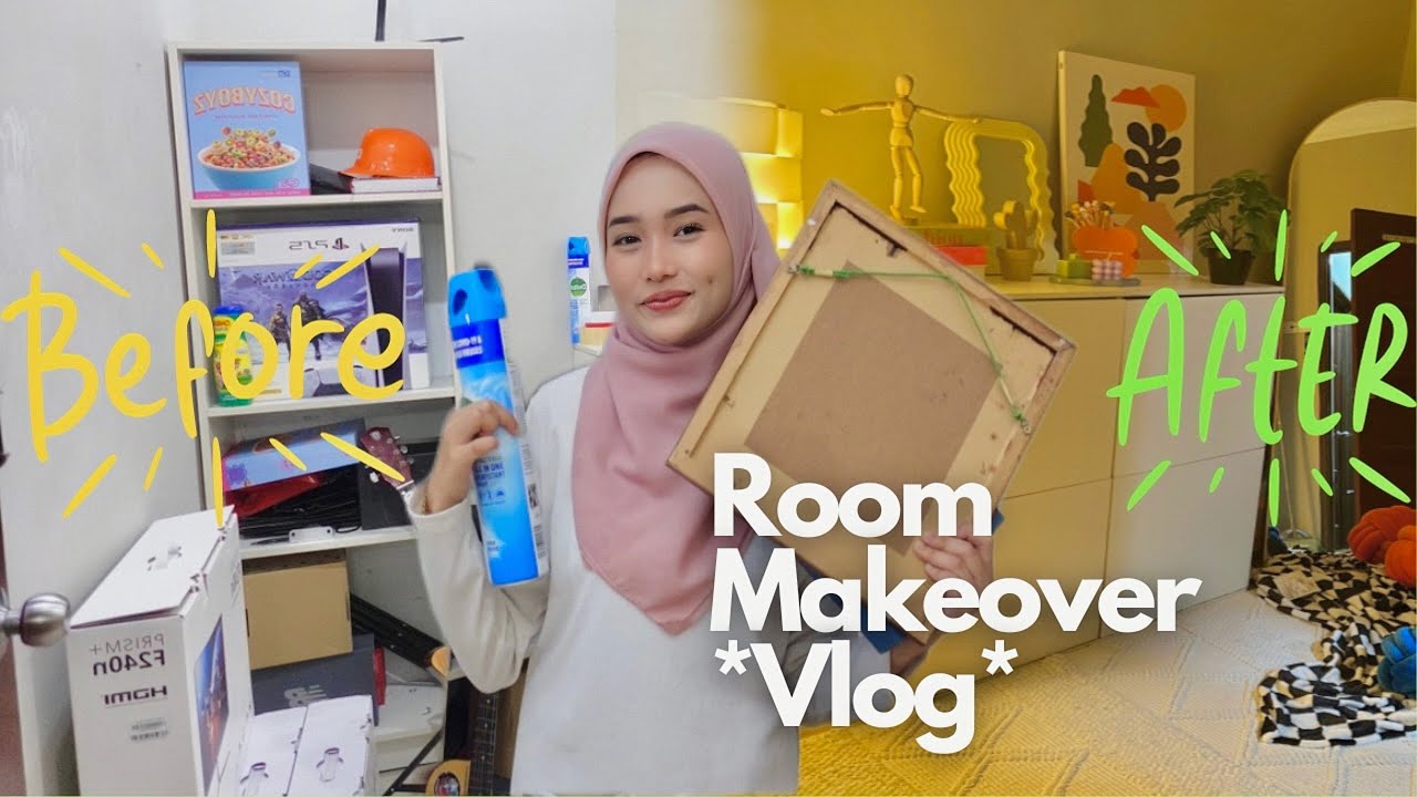 TEAH RUPANYA KREATIF ?! -  MAKEOVER, KEMAS  BILIK BURUK JADI CANTIK  AESTHETIC