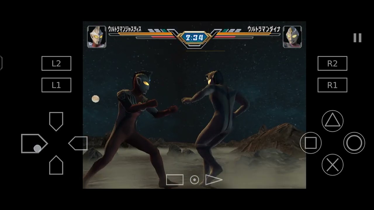 Ultraman Fighting Evolution 3 Ultraman Justice Vs Ultraman Dyna Gameplay PS2.