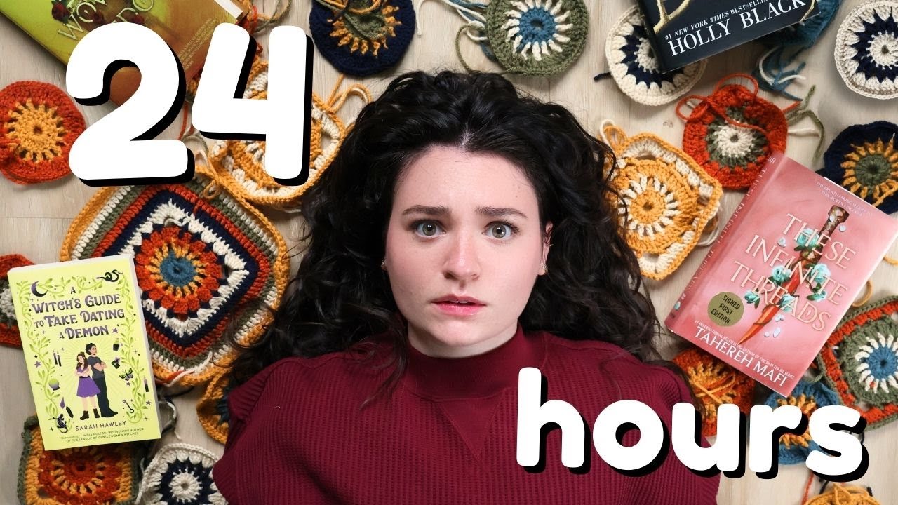 Reading Romantasy for 24 Hours and Crocheting for the Holidays