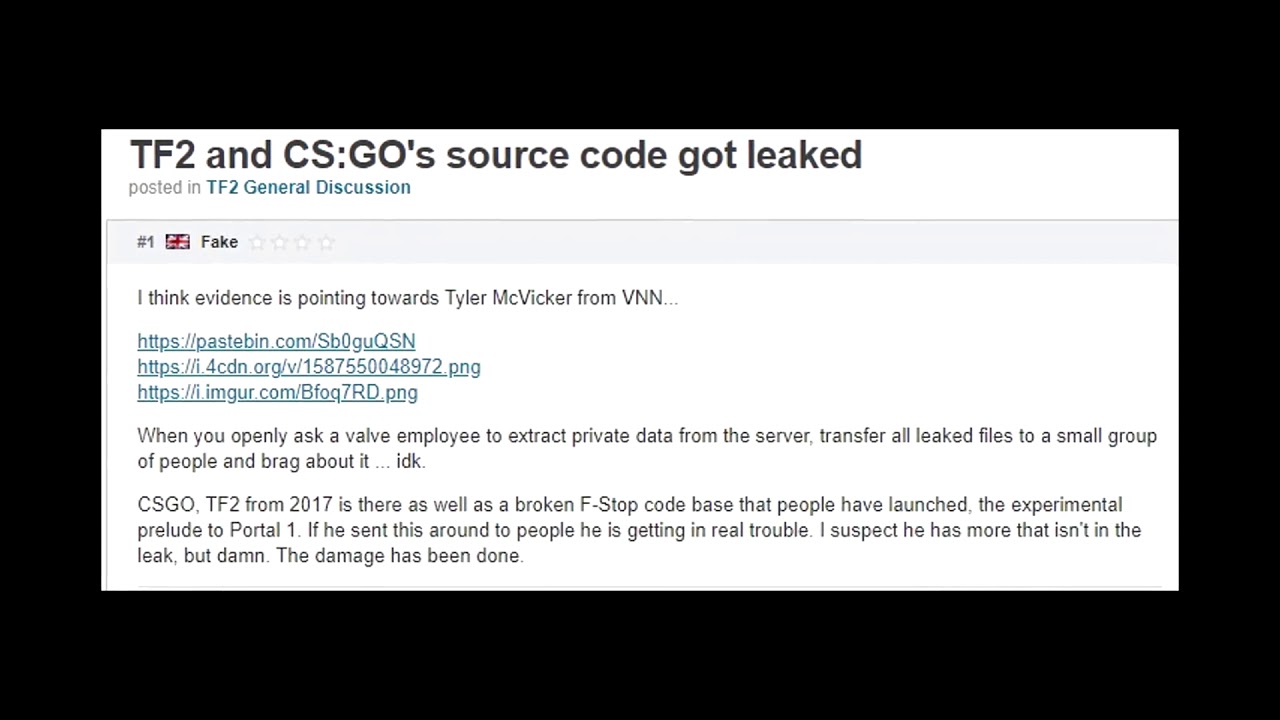 CSGO hacked (Source Code Leaked)