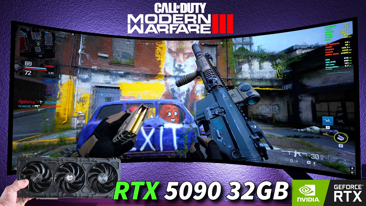 Call of Duty Modern Warfare 3 - RTX 5090 32GB - Ryzen 7 9800X3D | LG UltraGear 39