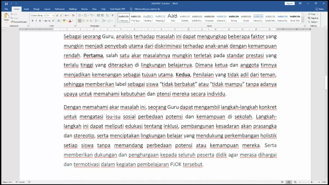 LAKUKAN 14.d. ISU-ISU SOSIAL DALAM PJOK