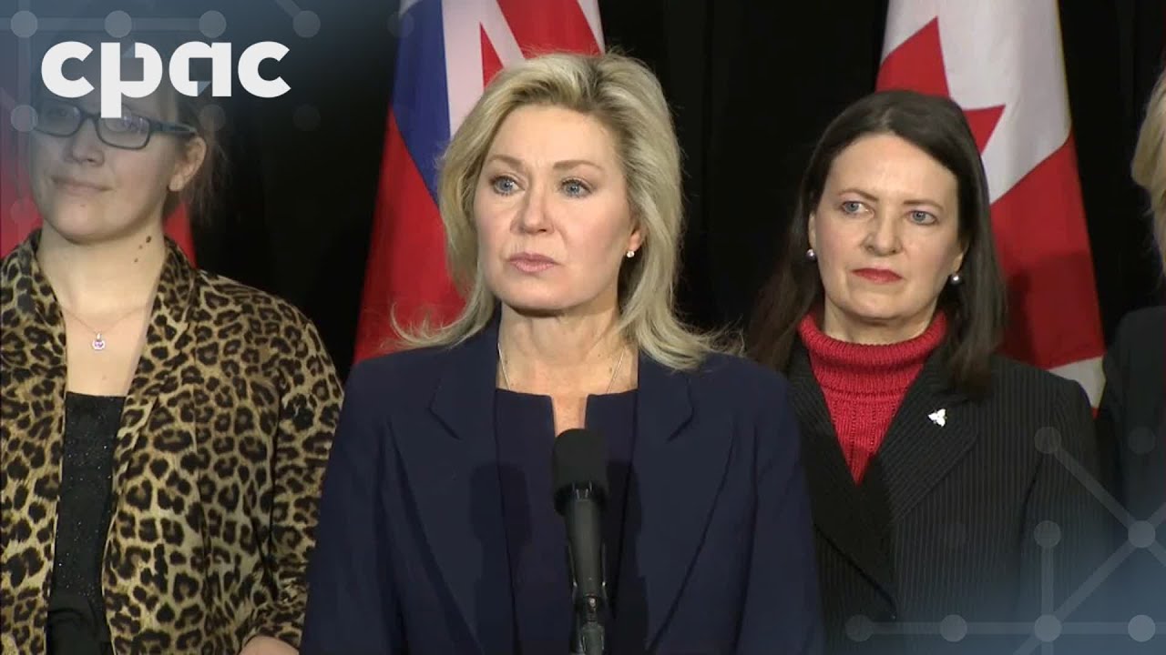 Ontario Liberal Leader Bonnie Crombie speaks with reporters in Toronto – February 20, 2025