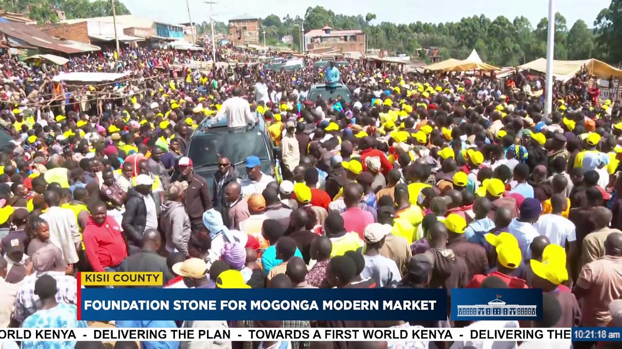 Foundation Stone for Mogonga Modern Market, Kisii County
