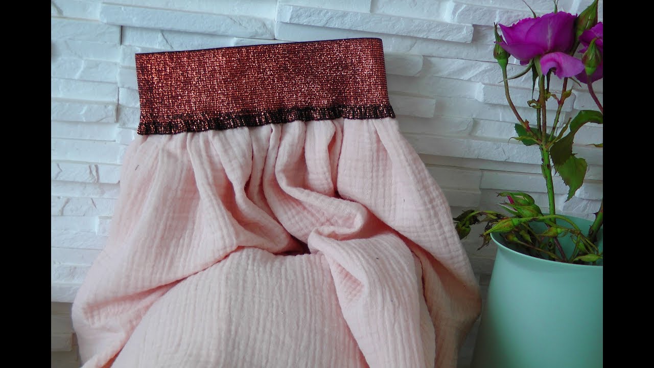 tuto: Coudre une jupe en double gaze de coton