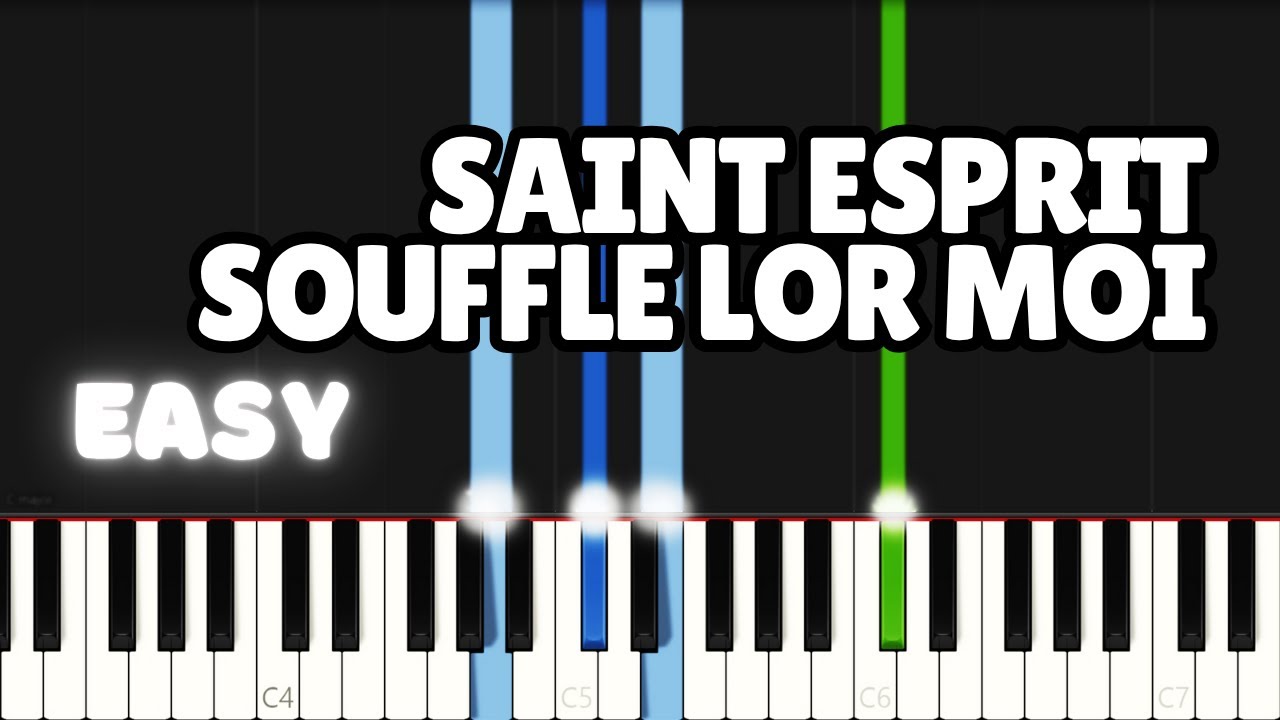 Saint Esprit Souffle lor Moi | EASY PIANO TUTORIAL BY Extreme Midi