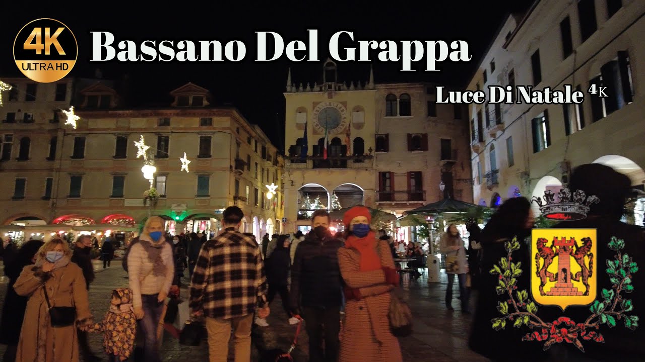 Bassano Del Grappa Christmas Walk |  Natale 2021⁴ᴷ 🇮🇹