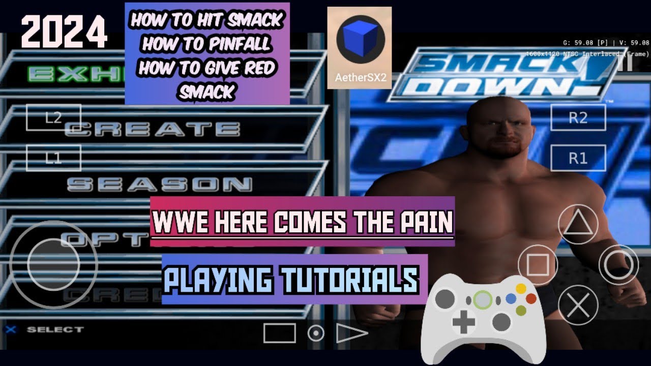 2024 Tutorial How To Play WWE Here Comes The Pain ( How To Hit A Smack )