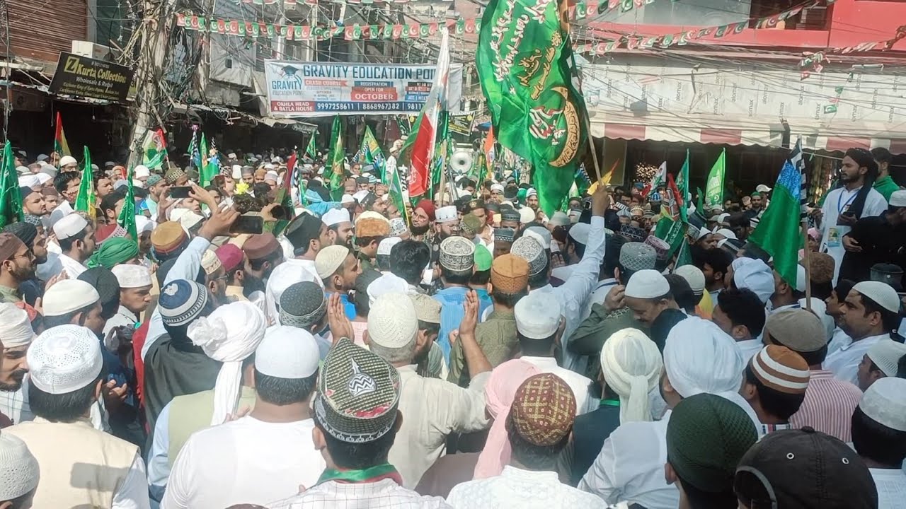 Live Jashne Eid Milad un Nabi Delhi Juloos 12 Rabiul Awwal 2023
