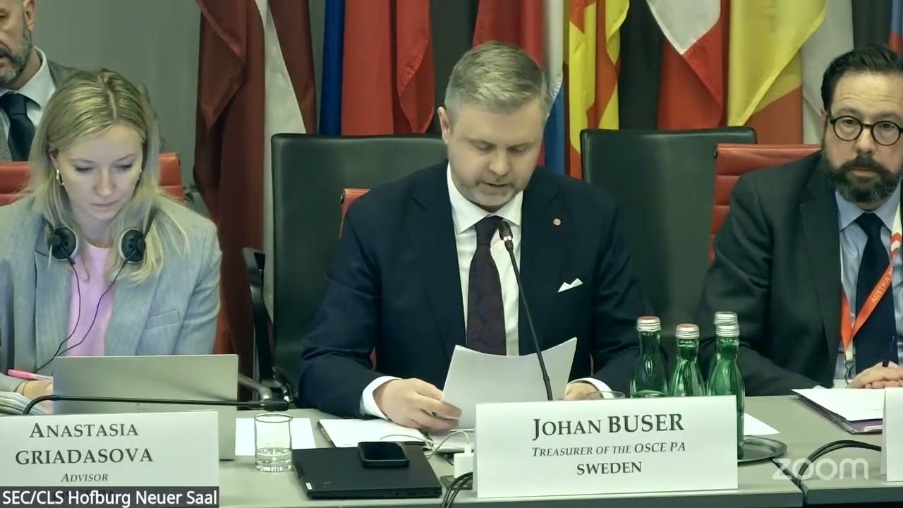 OSCE PA Treasurer Johan Büser's Report to the Standing Committee, 20 February 2026, Vienna