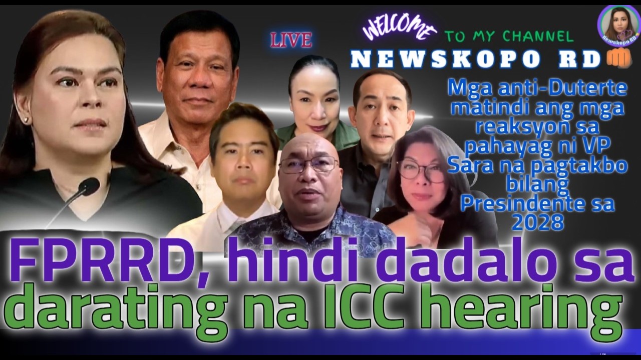 FPRRD,hindi dadalo sa darating na ICC hearing,naghain ng waiver at may mensahe para sa mga Pilipino