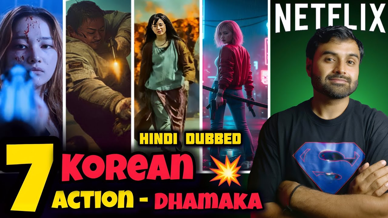 Top 7 Korean Action Thrillers in Hindi on Netflix 🔥 | Hidden Gems!
