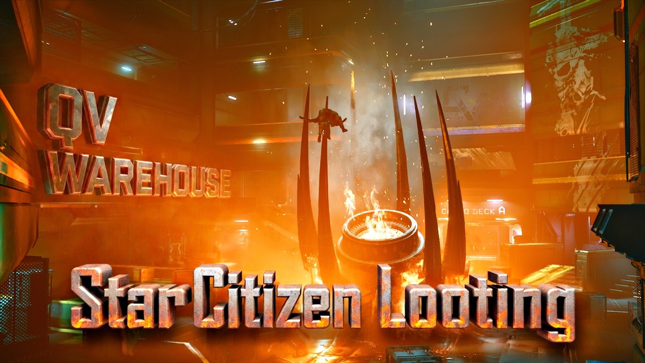 Star Citizen 4.6 - Looting the QV Warehouse In NYX | Low Fly Later