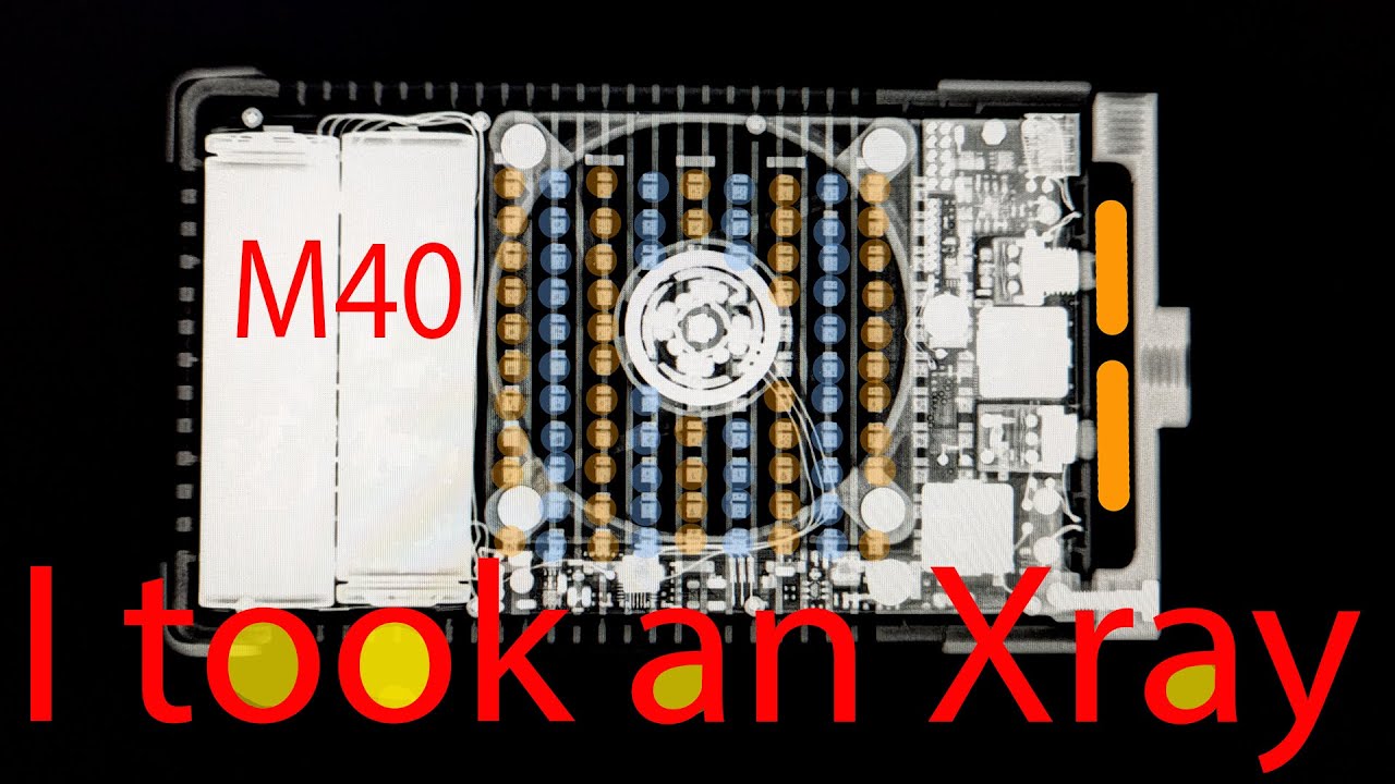 I took and x-ray of this Zhiyun FIVERAY M40 Powerful Pocket Light just to see what's inside.