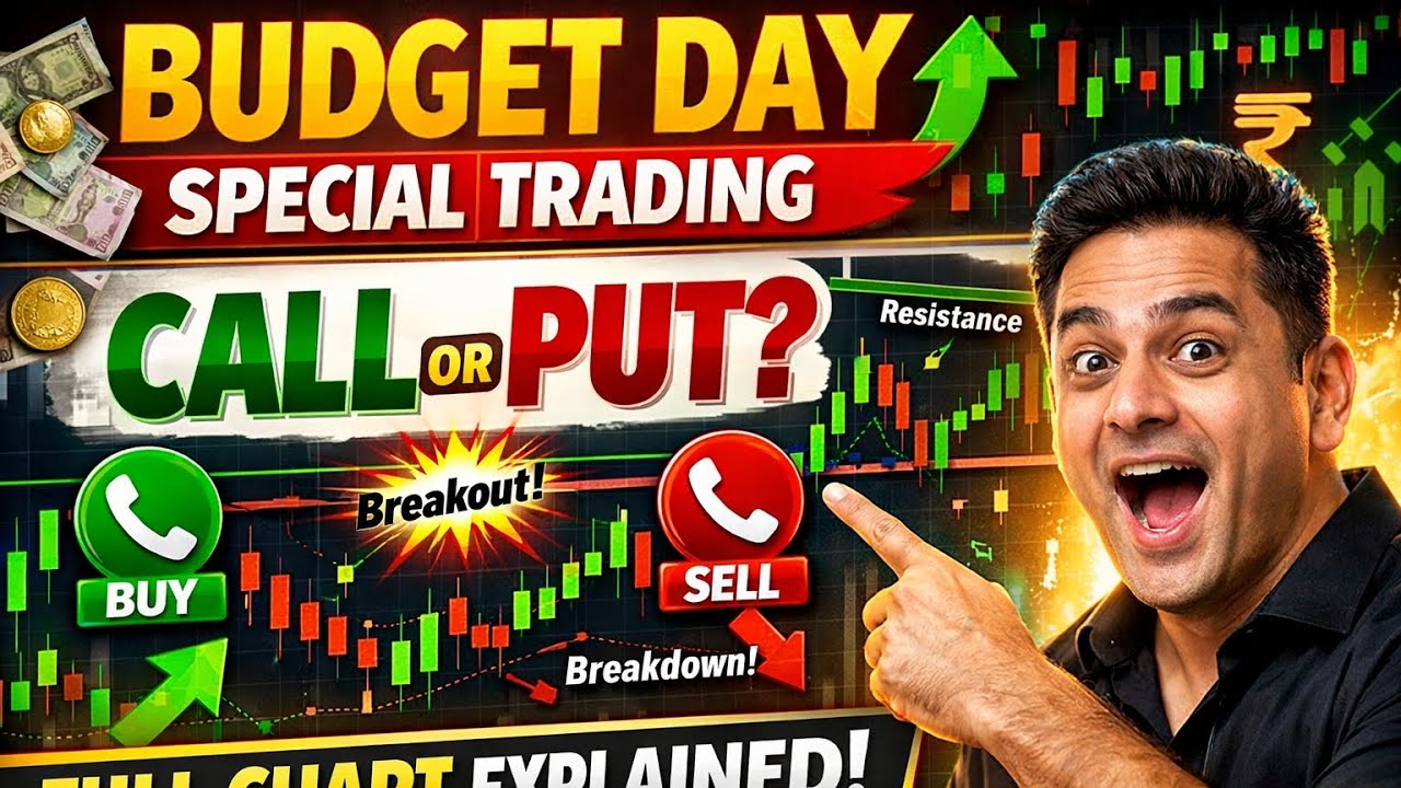 Budget Day Trading Strategy 💥 Call OR Put? | Live Market Chart Analysis