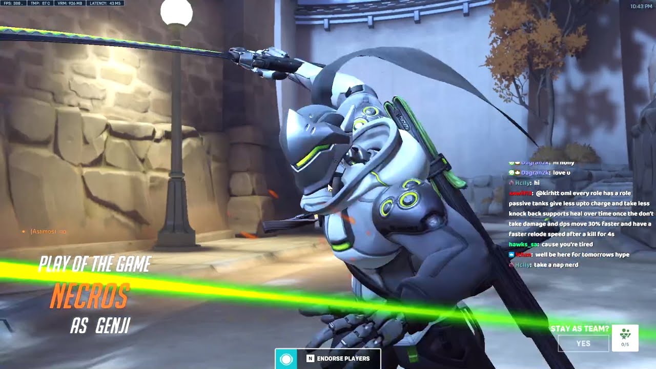 NECROS FASTEST GENJI - POTG! OVERWATCH 2 Release