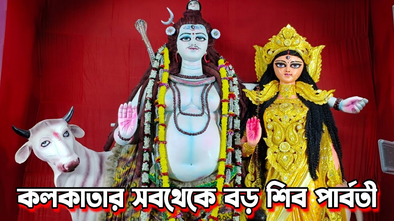 কলকাতার সবথেকে বড় শিব পার্বতী😍Mahashivratri 2026🥰Shiv Parvati Puja 2026