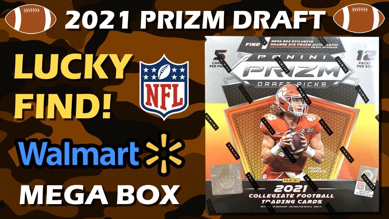 LUCKY FIND AT WALMART! 2021 Panini Prizm Draft Picks Football Mega Box Retail Review