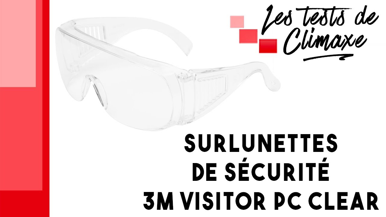 Test d'une paire de lunettes de protection 3M
