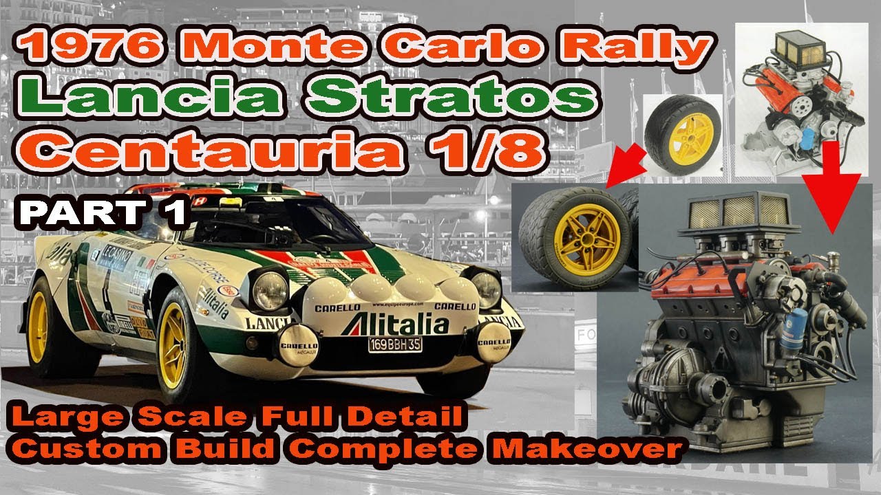 [авторалли] 1/8 Lancia Stratos Centauria Hachette Custom Build Complete Makeover Part 1