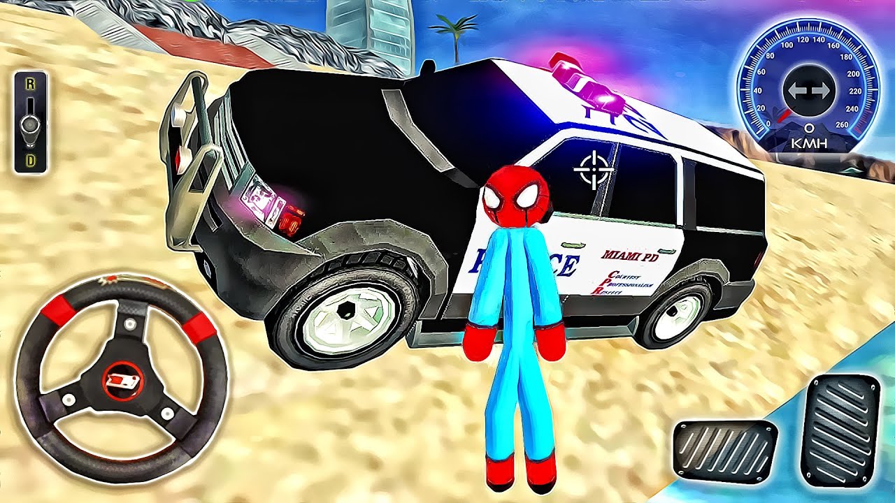 Spider StickMan Rope Hero Mafia Gangster Vegas - Android GamePlay