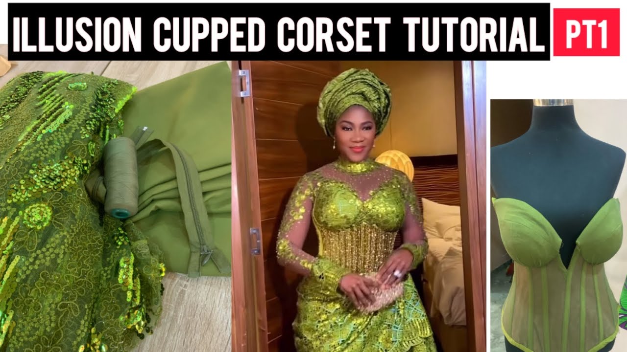 Step By Step Corset tutorial / Beginner friendly Cupped Corset With Yoke Tutorial 
